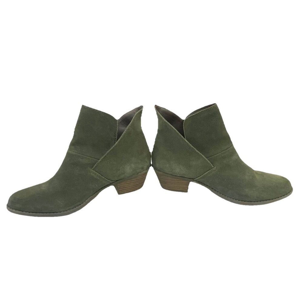 Ruff Hewn Women Green slip on  Ankle Boots US 8M